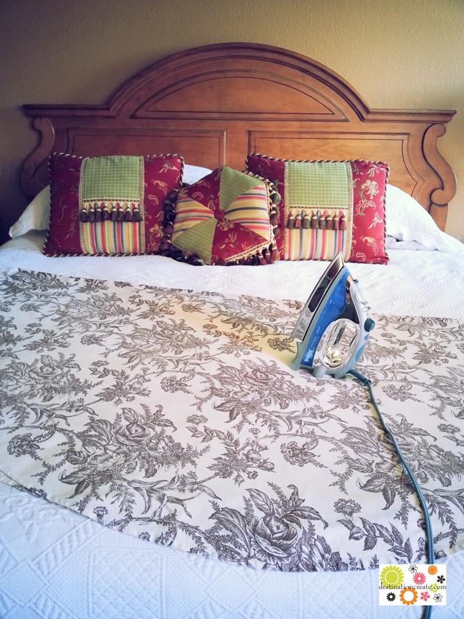 Life hack how to iron large table cloth Destination Create