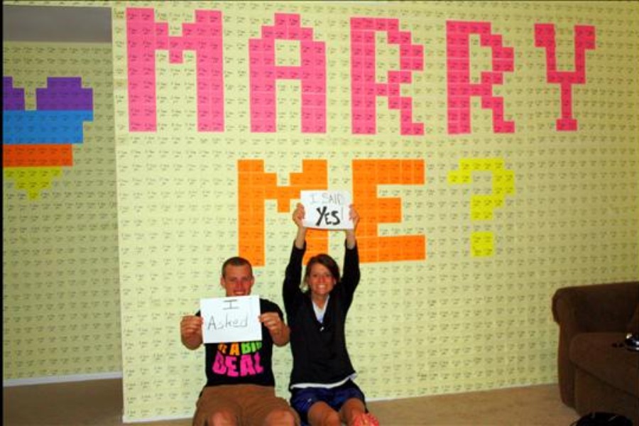 Post-it Marriage Proposal