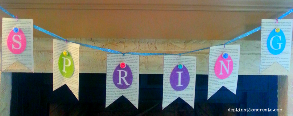 Easter Mantel-Spring banner