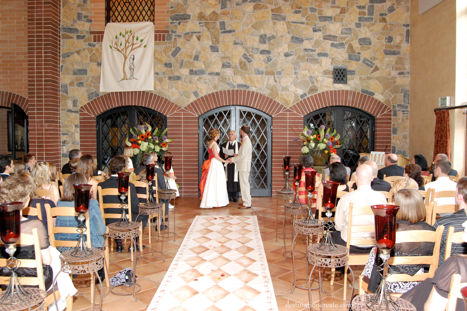 Wedding Decor Rentals Denver- rusty metal plant stand