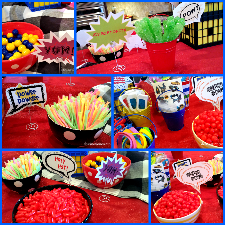 Super Hero Party favors