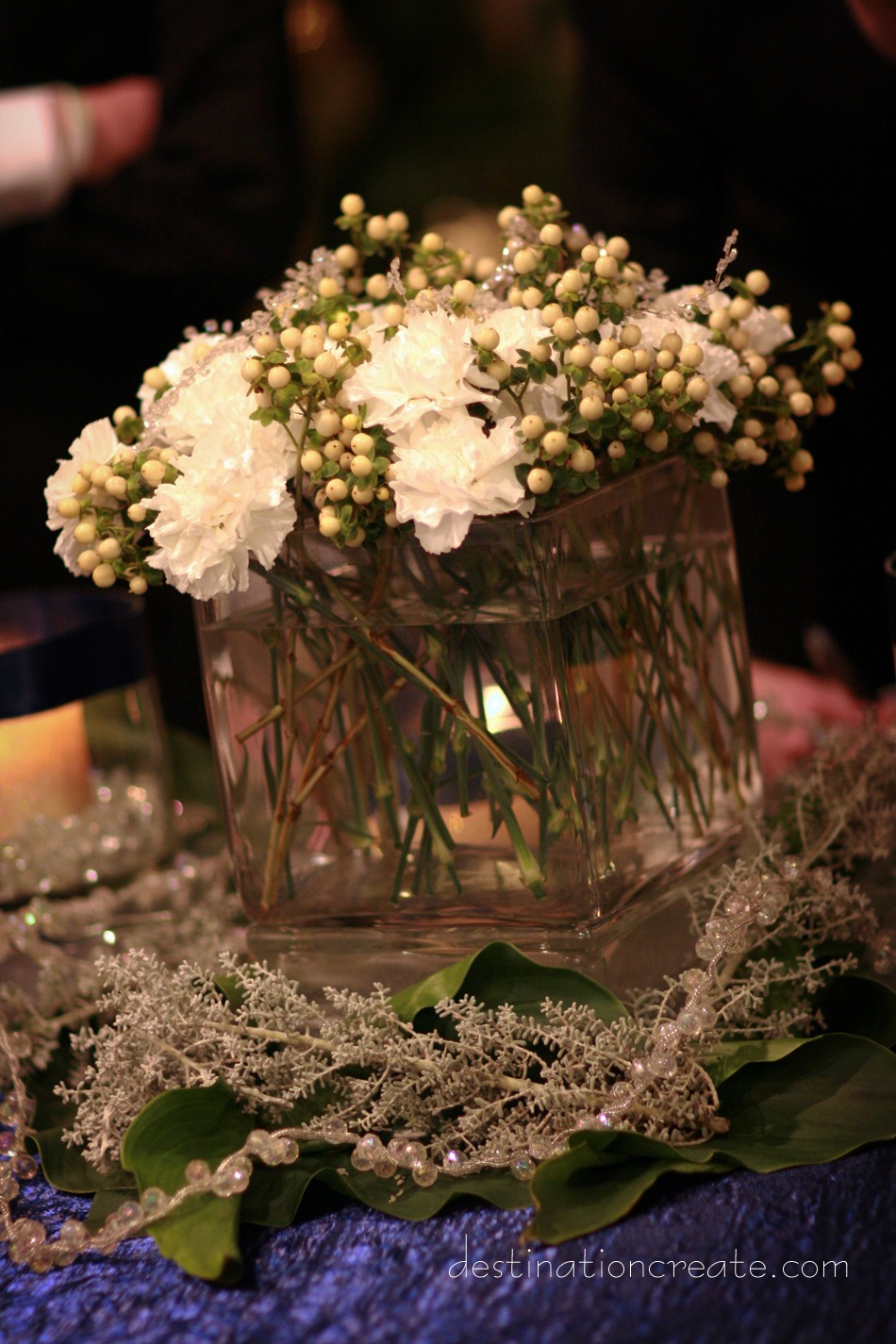 White wedding decor: Destination Create offers wedding planning, decorating, styling, planning & specialty rentals.