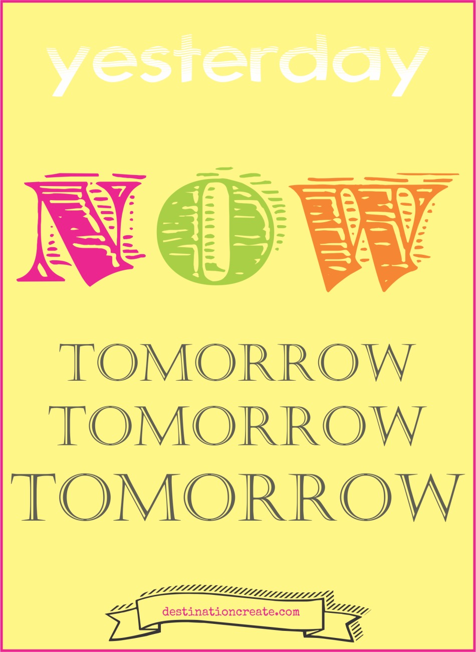 Choose One Little Word to focus on for the year. Draw inspiration, motivation and courage from your one little word.