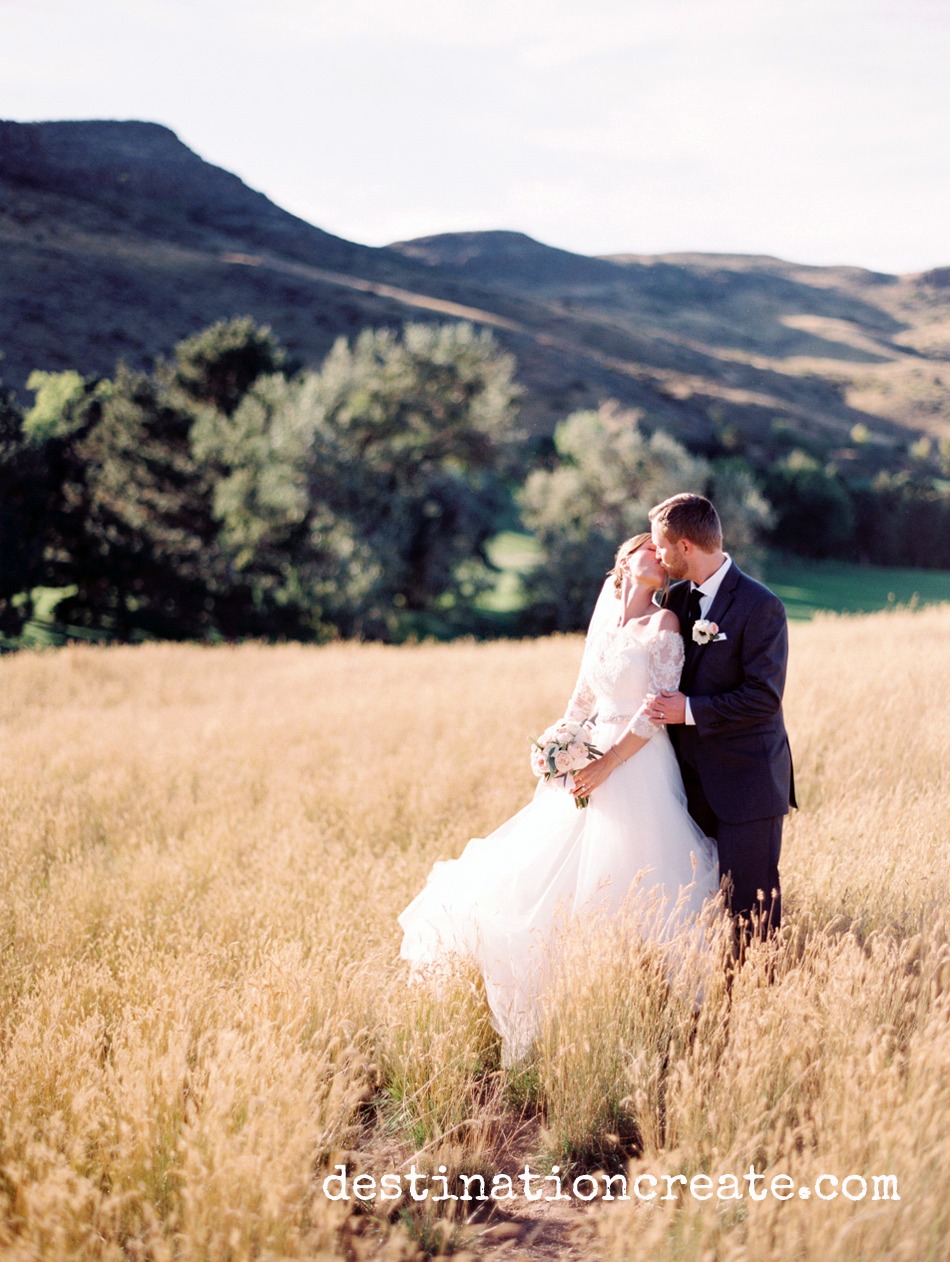 Rolling Hills Country Club was the perfect setting for this exquisite blush and gold wedding in Golden Co