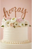 cake topper BHLDN-hooray