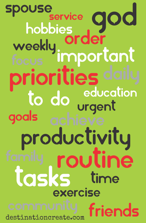 Building a productive day requires sorting out your priorities