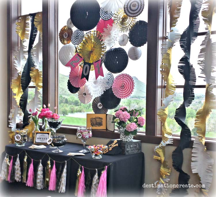 Nothing like a candy buffet to get party guests smiling