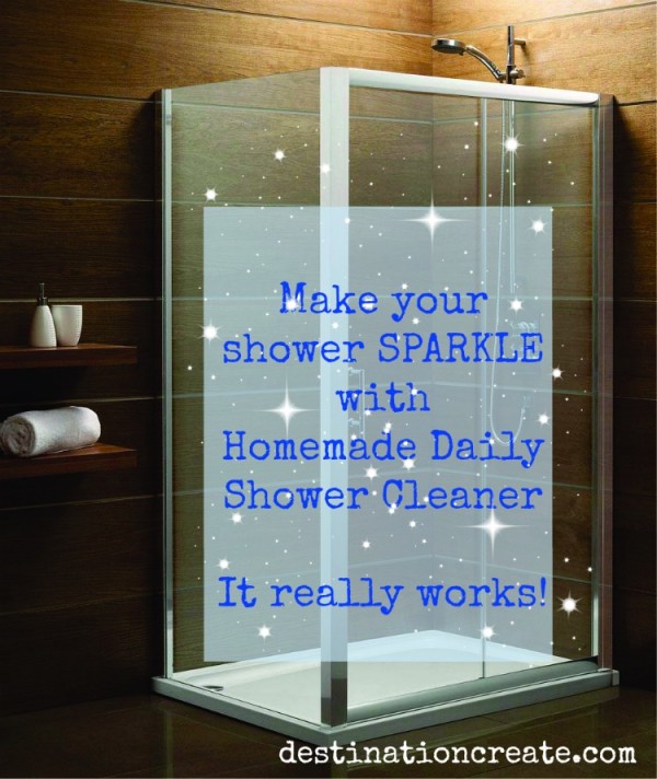 If you’re like me you don’t LOVE cleaning the shower, and if you have a glass shower then it’s even worse right? Of course the answer is to use a daily shower cleaning spray... but they're expensive! I’ve been using homemade shower cleaner for years now and it really works! CLICK through for the recipe.