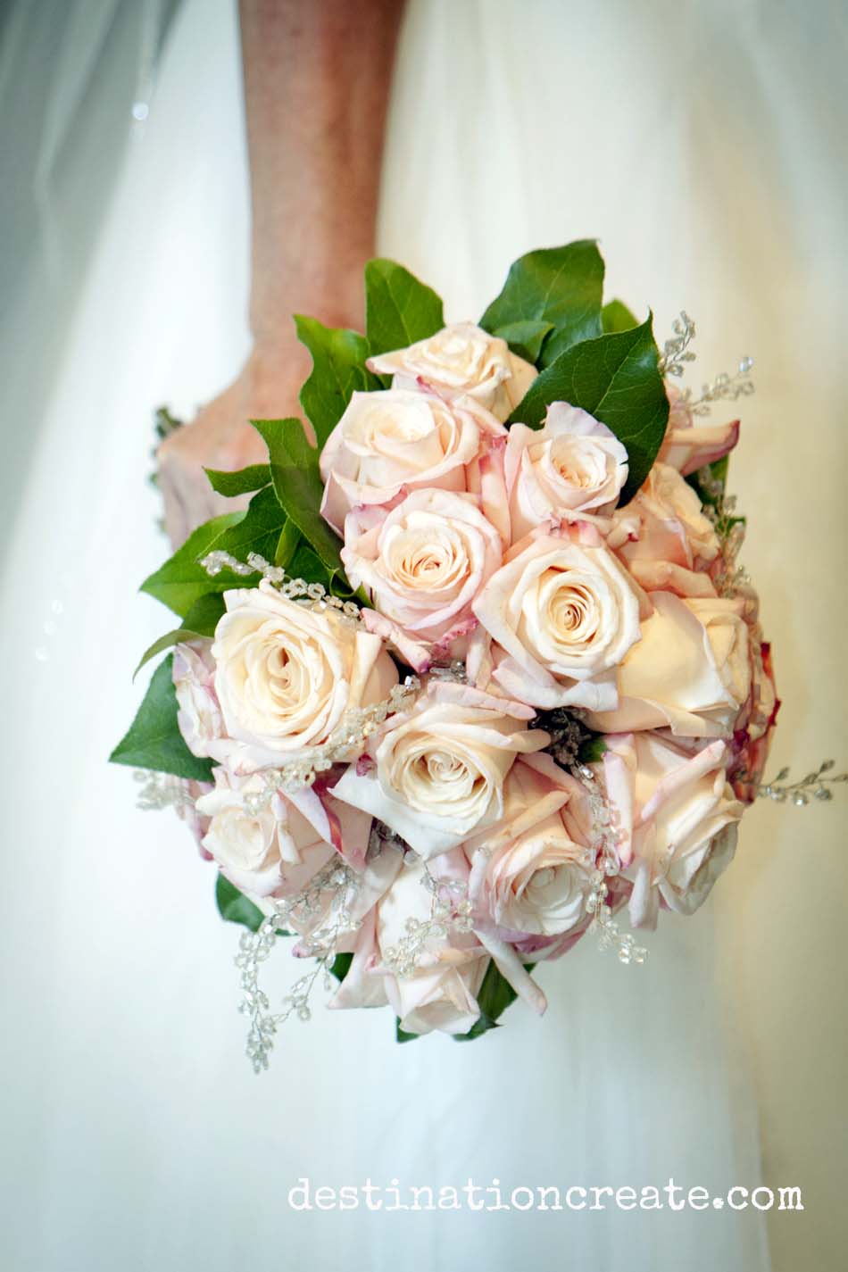 blush pink bridal bouquet