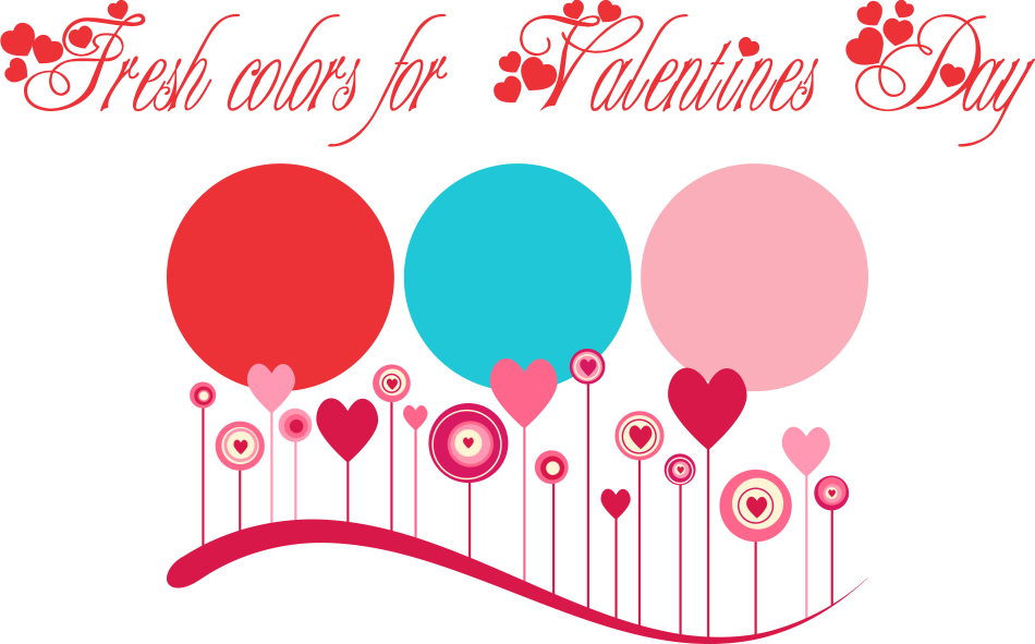valentine color palette graphic