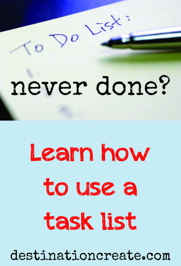 Is your To Do List out of control? Discover how to increase productivity with a Task List that works!